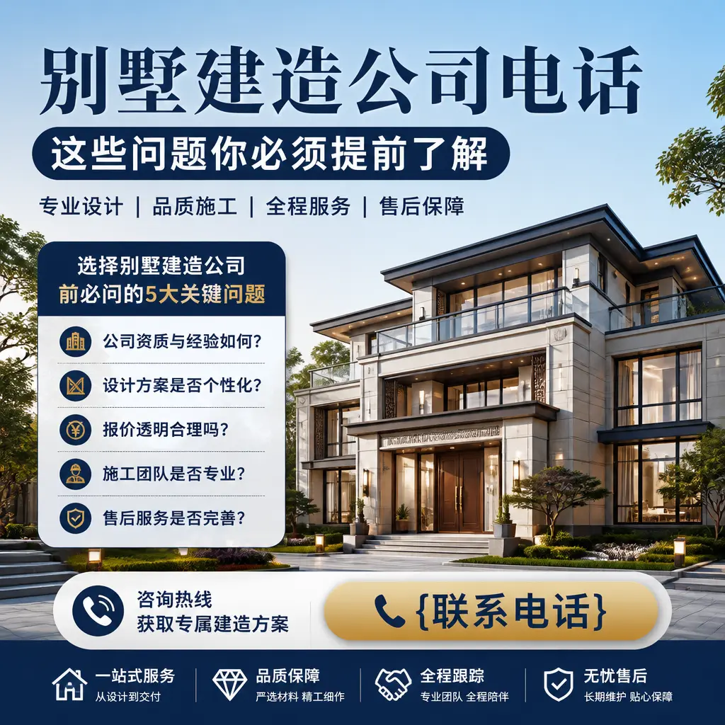 修文别墅建造公司电话，这些问题你必须提前了解