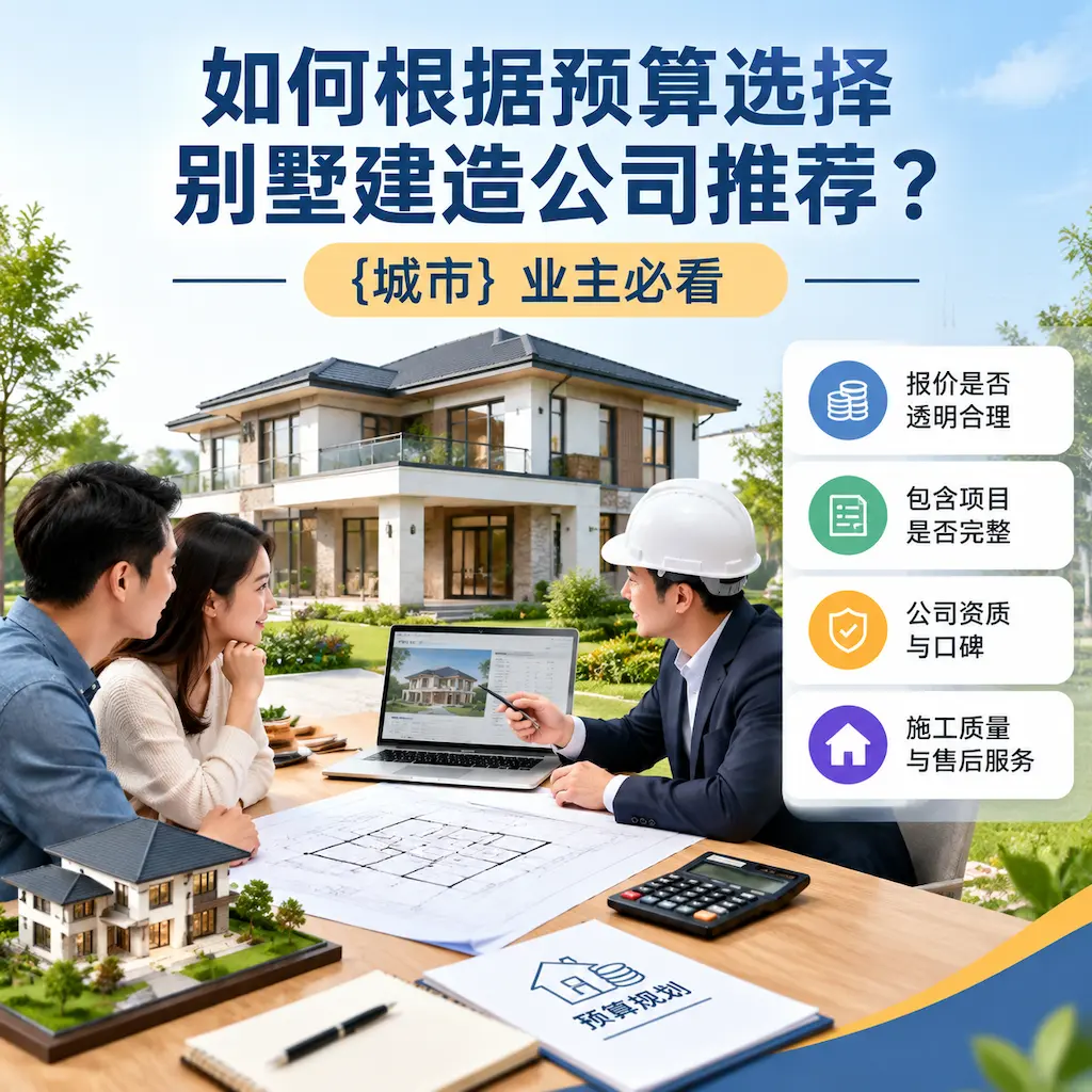 如何根据预算选择别墅建造公司推荐？ 修文 业主必看