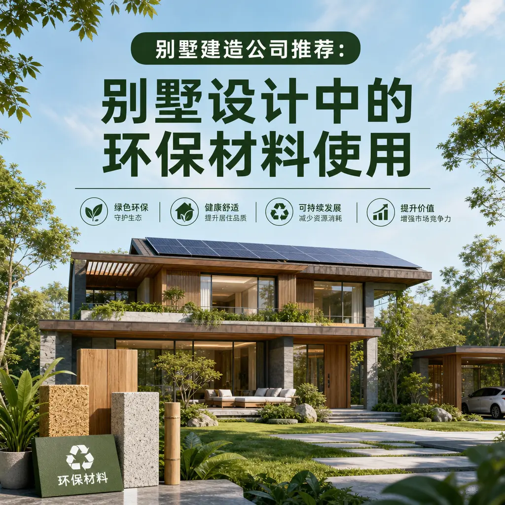 别墅建造公司推荐： 修文 别墅设计中的环保材料使用
